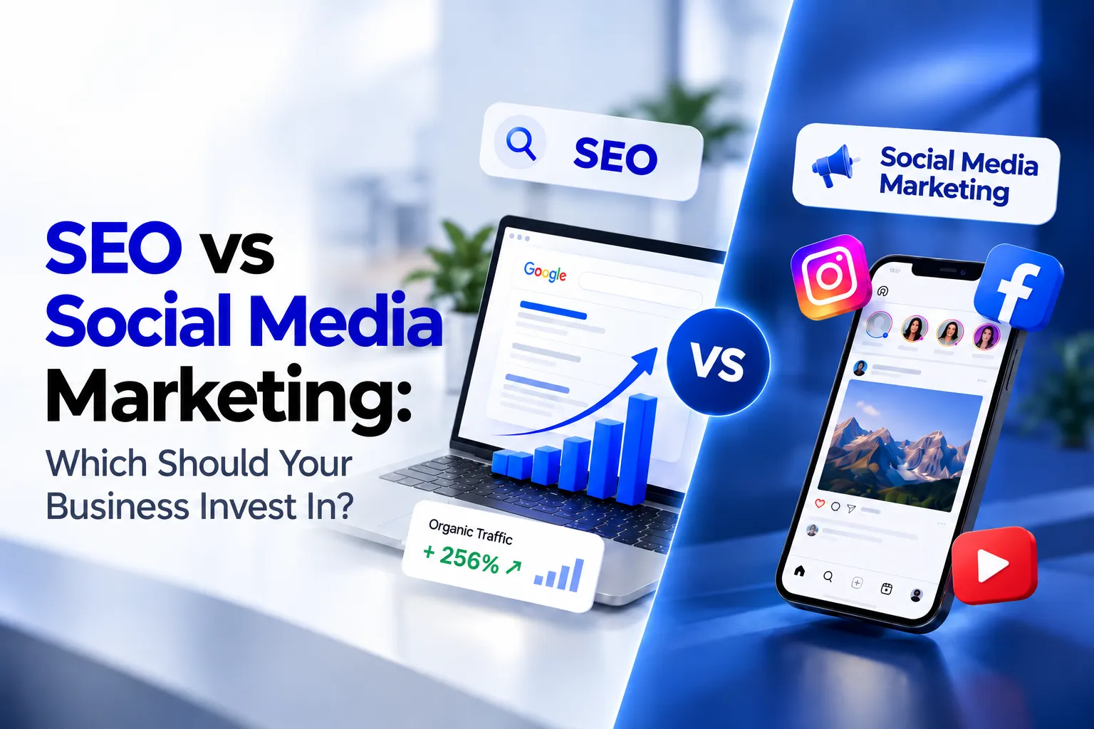 Read more about the article SEO vs Social Media Marketing: Which Should Your Business Invest In?
